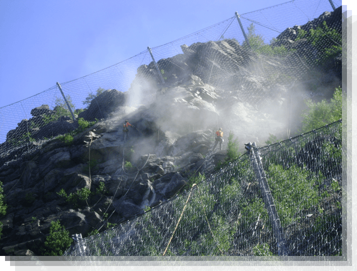 Rockfall barrier is used for rockfall protection of various slopes